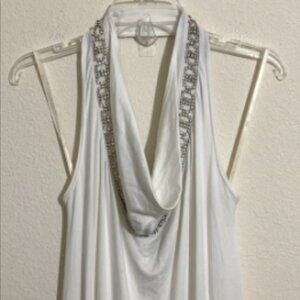 SKY Casual Celeb Style Asymmetrical Dress w Rhinestone Accent Women's Size S